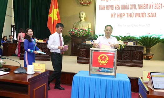 Hưng Yên lấy phiếu tín nhiệm 27 người giữ chức vụ do HĐND tỉnh bầu. Ảnh: hdnd.hungyen.gov.vn