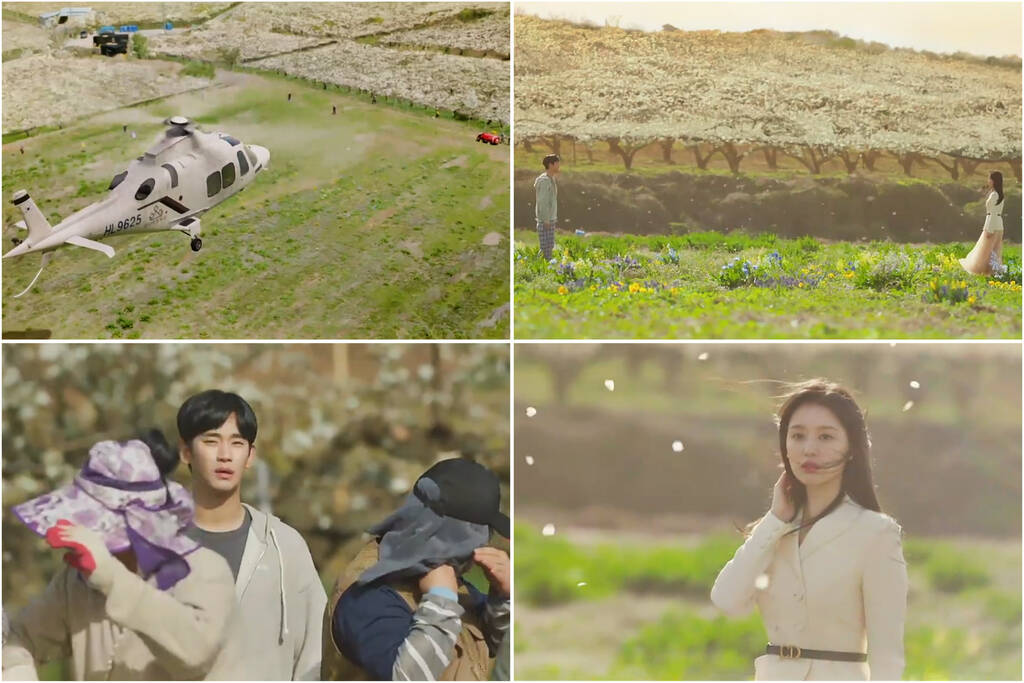 Hong Hae In trong vai “hoàng tử” bay trực thăng đến tỏ tình với “lọ lem” Hyun Woo. Ảnh: Nhà sản xuất