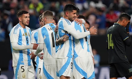 Tuyển Argentina giành chiến thắng thuyết phục trước El Salvador. Ảnh: AFA