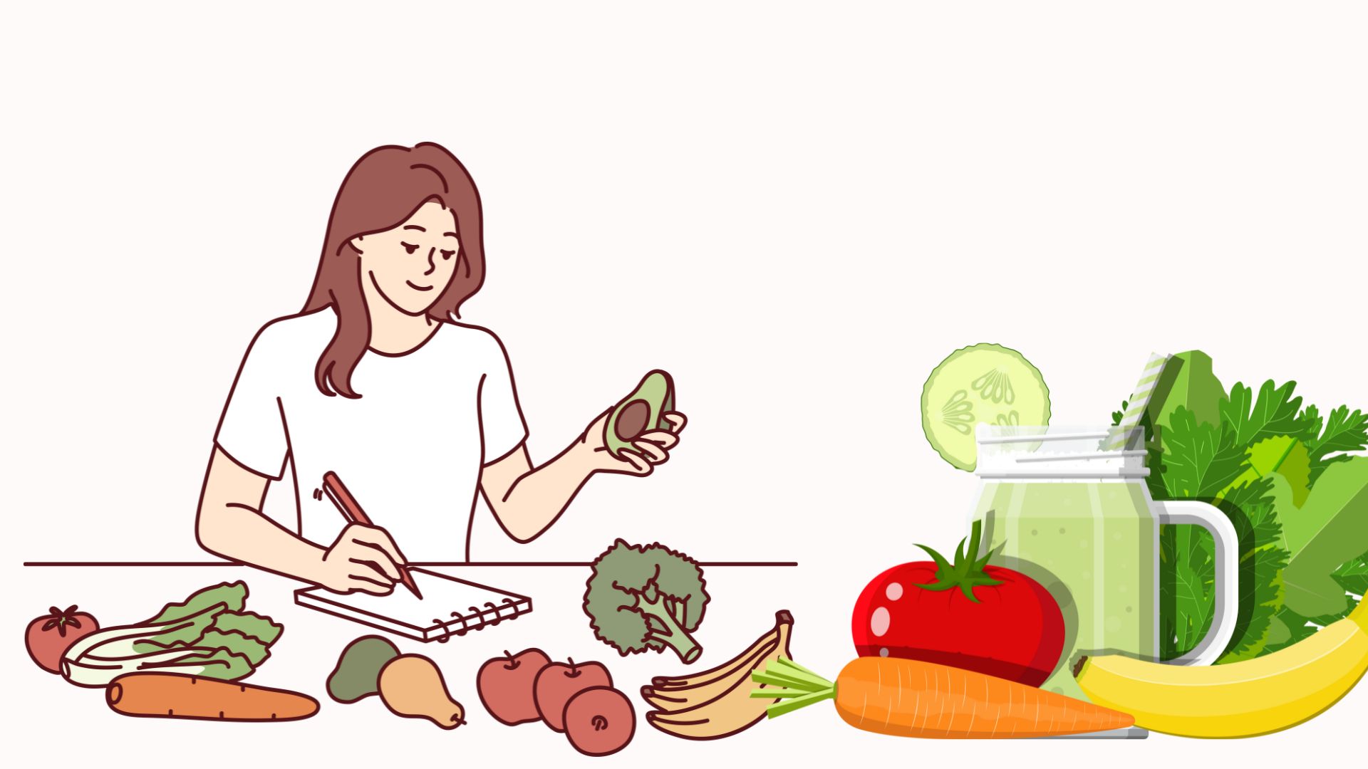 Ăn uống lành mạnh giúp gia tăng nội tiết tố nữ hiệu quả. Ảnh đồ họa: HƯƠNG SƠN 