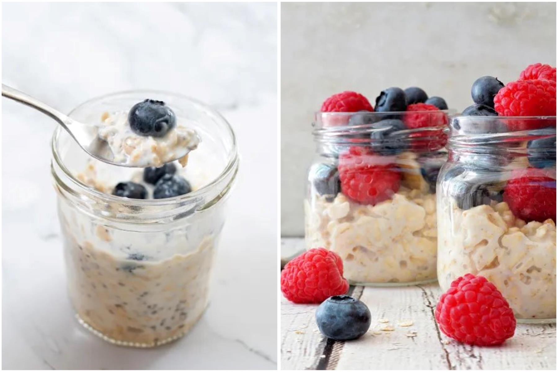 Yến mạch để qua đêm giúp tăng cường sức khỏe đường ruột và giảm cân. Đồ họa: Thanh Thanh 