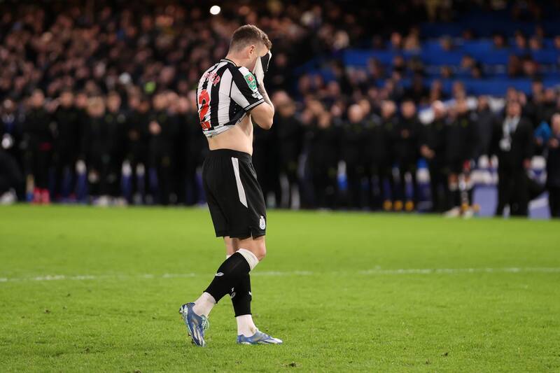 Kieran Trippier thường xuyên mắc sai lầm trong màu áo Newcastle.  Ảnh: AFP 