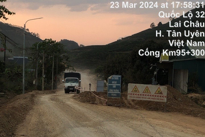 Dự án giao thông miền núi phía Bắc qua địa bàn tỉnh Lai Châu đã được khắc phục những điểm mất an toàn trong quá trình thi công. Ảnh: Bảo Nguyên
