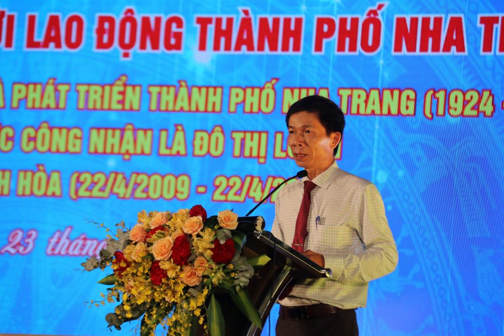 Lãnh đạo TP. Nha Trang mong luốn phong trào văn hóa văn nghệ trong công nhân, viên chức, người lao động Nha Trang được lan tỏa.  Ảnh: Phương Linh