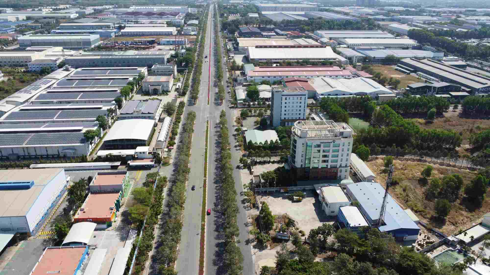 Đây là đường NA3 tại phường Mỹ Phước, thị xã Bến Cát tỉnh Bình Dương.