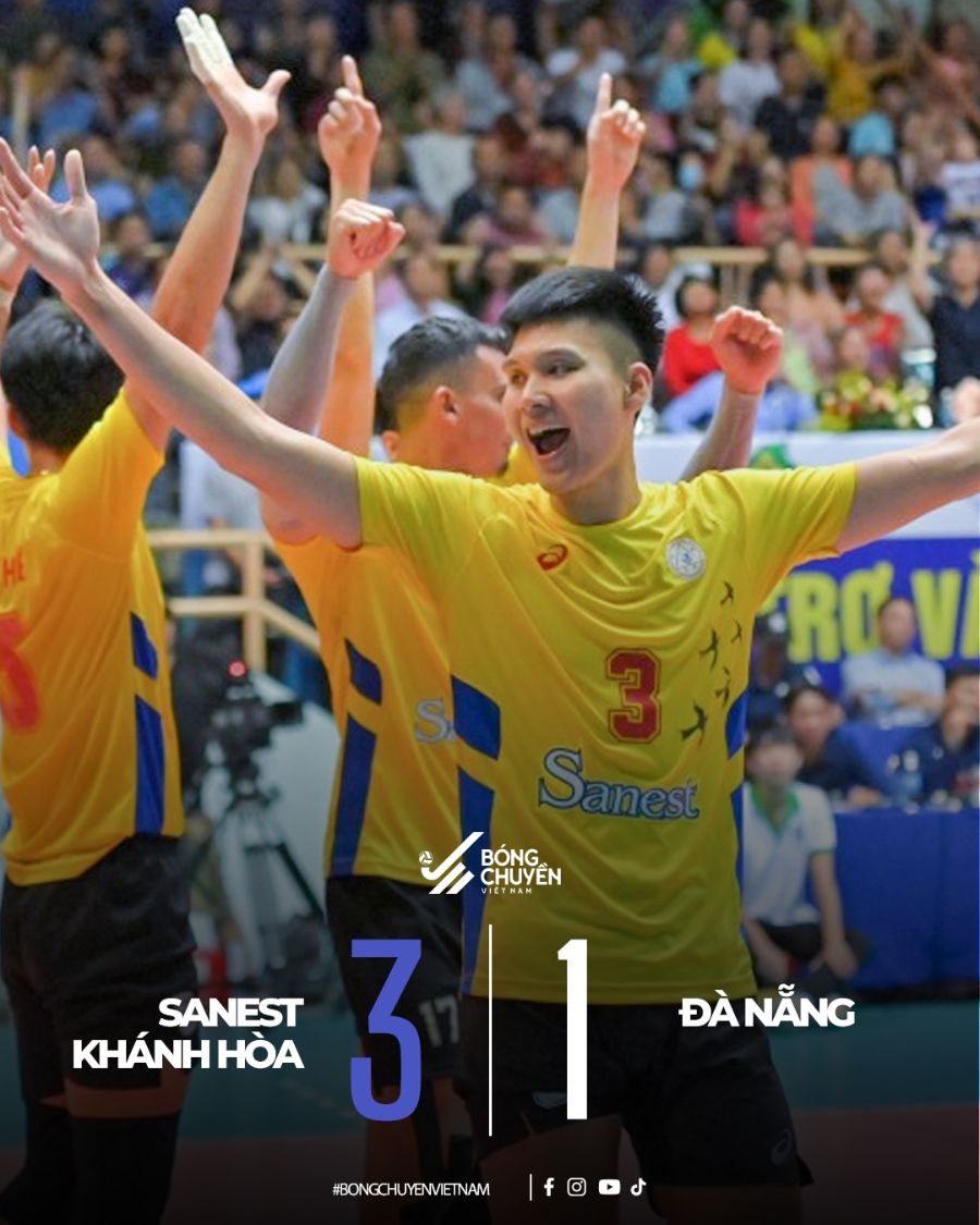 Khánh Hòa thắng 3-1 trước Đà Nẵng. Ảnh: Bóng chuyền Việt Nam
