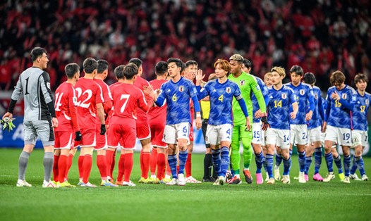 Đội tuyển Nhật Bản có thêm 3 điểm mà không phải đá trận đấu trên sân CHDCND Triều Tiên. Ảnh: A Sports