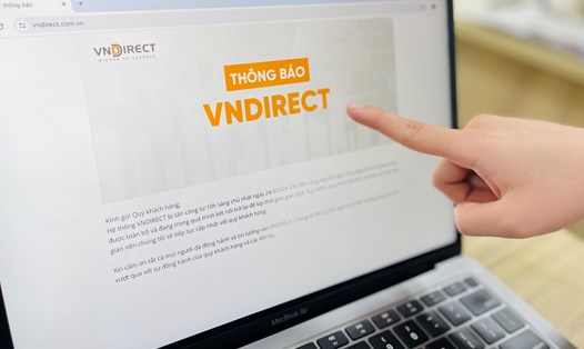 Công ty Chứng khoán VNDIRECT bị tấn công. Ảnh: Đức Mạnh 
