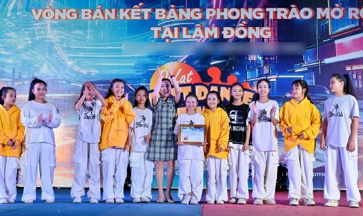 Nhóm nhảy nhí NINEKIDS nhận giải Triển vọng tại Dalat Best Dance Crew 2024. Ảnh: Bee