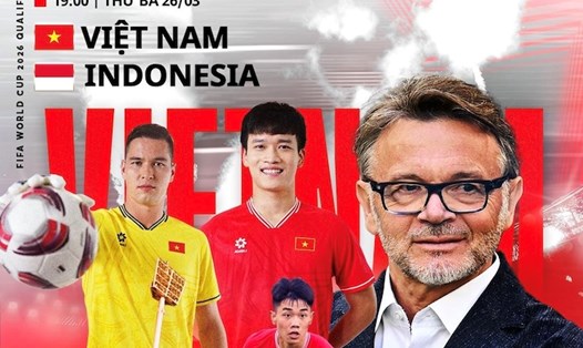 Tuyển Việt Nam gặp Indonesia trên sân Mỹ Đình vào ngày 26.3. Ảnh: FPT Play