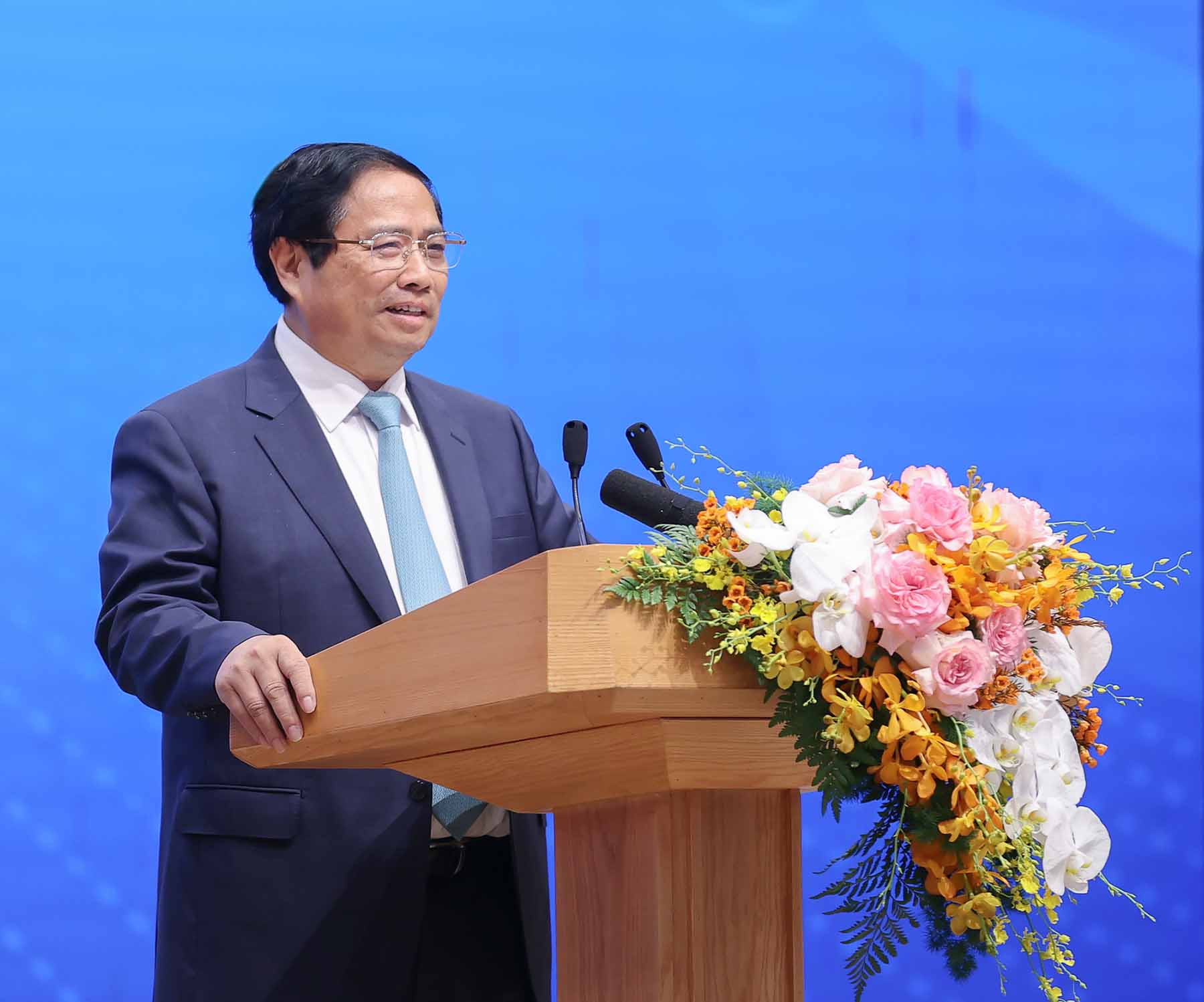 Thủ tướng Chính phủ Phạm Minh Chính phát biểu kết luận. Ảnh: VGP
