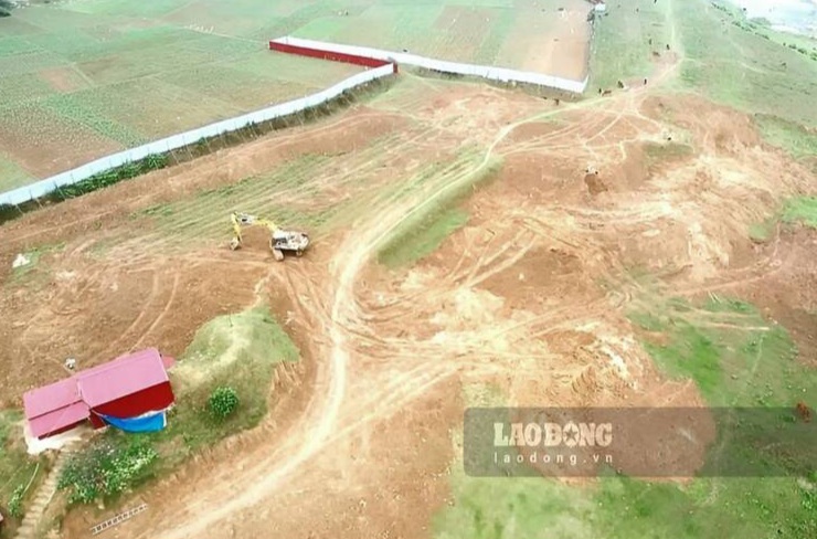 Dự án khai thác cát sỏi tại xã Nga My, xã Hà Châu (huyện Phú Bình) được cấp phép từ tháng 7.2017. Gần 7 năm trôi qua, dự án vẫn chưa thể triển khai do vấp phản sự phản đối của người dân địa phương. Ảnh: Lam Thanh