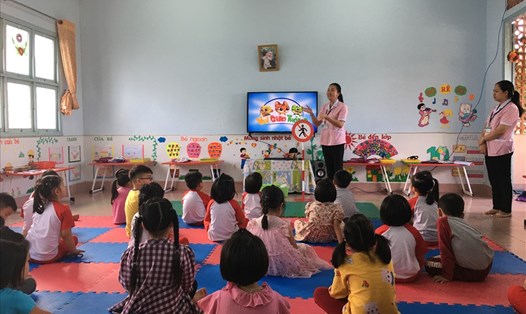Trường MN Hoa Hồng (TP Bảo Lộc, Lâm Đồng). Ảnh: HDV
