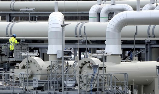 Đường ống dẫn khí Nord Stream 2 ở Libmin, Đức. Ảnh: AP