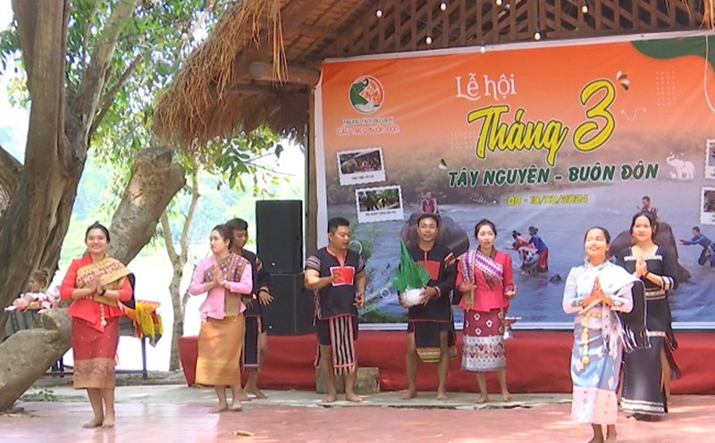 Một lễ hội truyền thống của cộng đồng các dân tộc trên địa bàn huyện Buôn Đôn, tỉnh Đắk Lắk. Ảnh: Bảo Trung