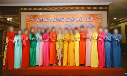 Thí sinh tham dự thi Hoa hậu Doanh nhân Đất Việt 2023. Ảnh: PV
