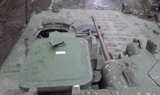 Xe chiến đấu bộ binh Marder IFV của Đức bị Nga bắt ở Ukraina. Ảnh cắt từ video