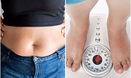 Tăng mỡ bụng, tăng cân ở phụ nữ trong thời kì mãn kinh làm tăng nguy cơ mắc nhiều vấn đề sức khỏe. Đồ họa: Thanh Thanh  