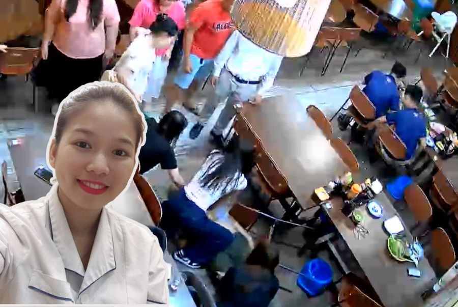 Giây phút nữ điều dưỡng giành giật sự sống cho khách nước ngoài ở Đà Nẵng. Đồ hoạ: Phương Thảo