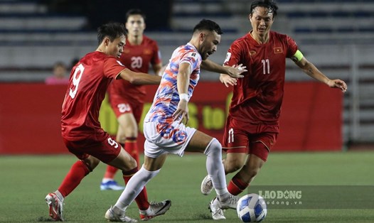 Tuyển Việt Nam từng thắng tuyển Philippines 2-0 trên sân khách. Ảnh: Trung Thu