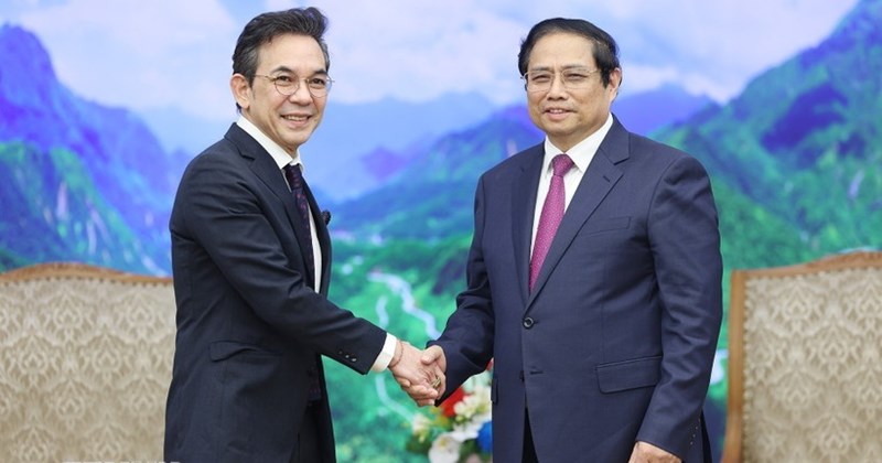 นายกรัฐมนตรี ฝ่ามมิงห์จิญ ให้การต้อนรับเอกอัครราชทูตไทยและกล่าวคำอำลา