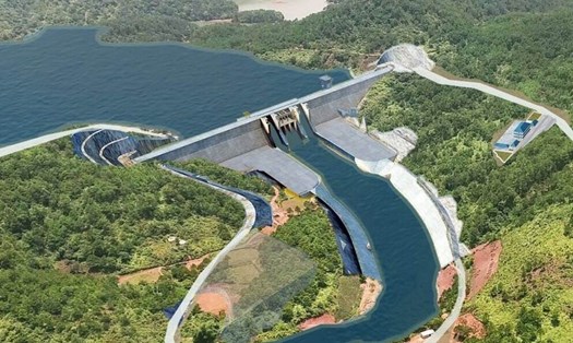 Phối cảnh dự án hồ chứa nước Ka Pét. Ảnh: Cổng TTĐT Bình Thuận