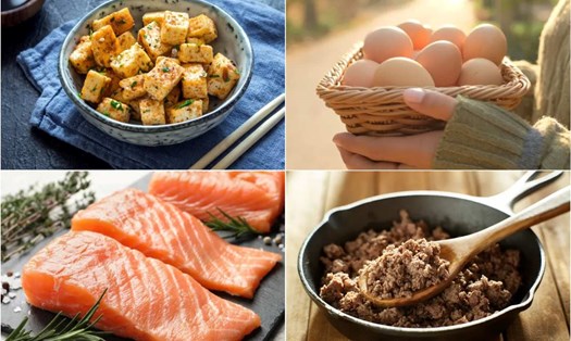 Siêu thực phẩm có hàm lượng protein cao giúp tăng trao đổi chất. Đồ họa: Thanh Thanh 
