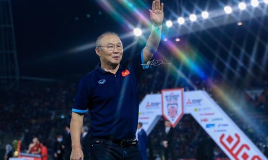 Huấn luyện viên Park Hang-seo khi còn dắt đội tuyển Việt Nam. Ảnh: Minh Dân
