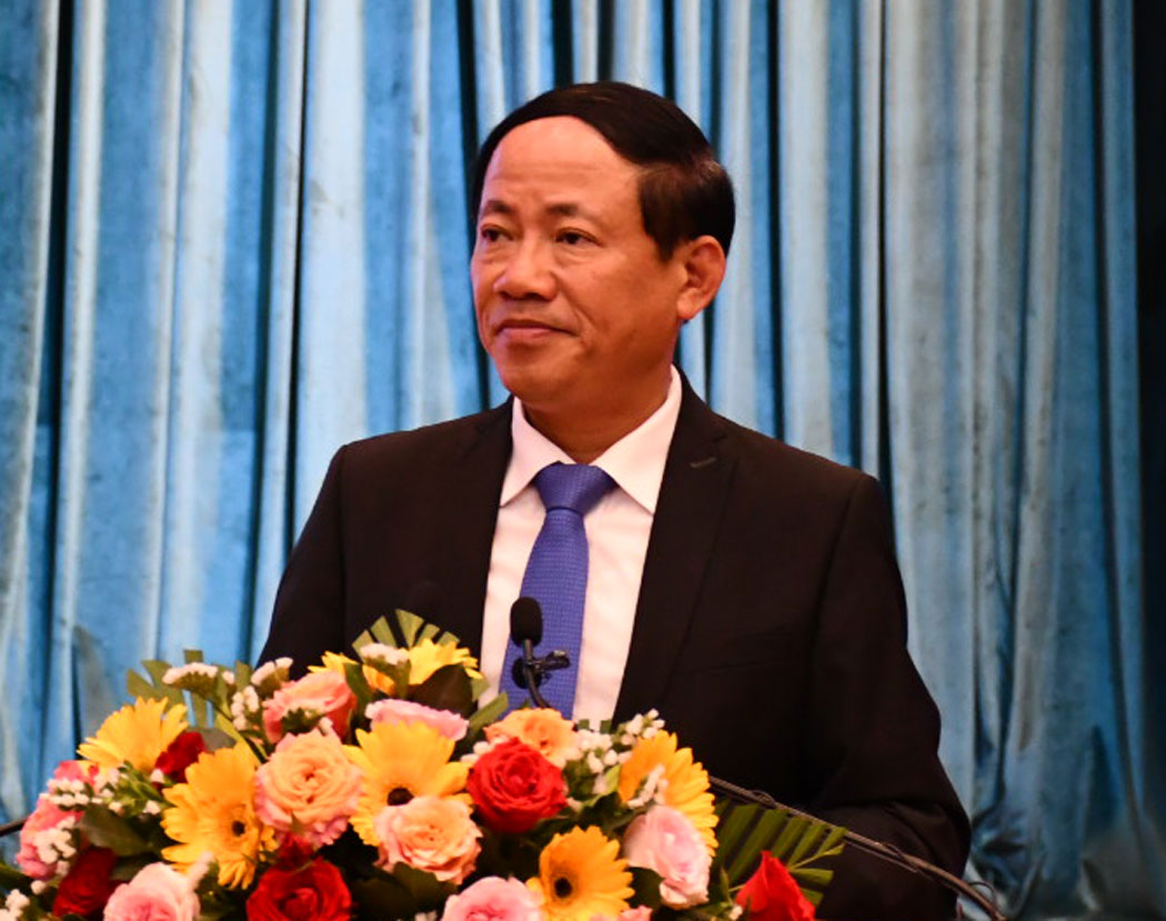Chủ tịch UBND tỉnh Bình Định Phạm Anh Tuấn: “Chúng tôi có đầy đủ các điều kiện nhà đầu tư yêu cầu“. Ảnh: Xuân Nhàn.