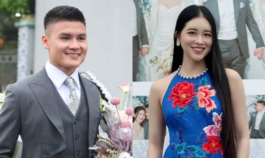 MC đám cưới của cầu thủ Quang Hải. Ảnh: Hoàng Huê/Facebook nhân vật