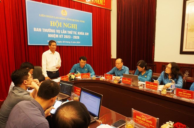 Khảo sát tình hình tổ chức cán bộ tại Liên đoàn Lao động tỉnh Quảng Ninh