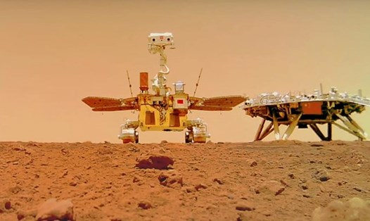 Tàu thám hiểm sao Hỏa Trung Quốc Chúc Dung. Ảnh: Cơ quan vũ trụ Trung Quốc