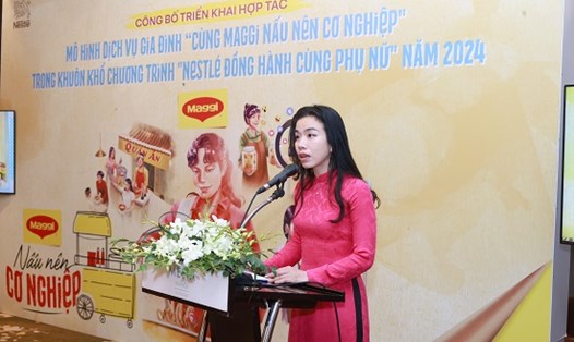 Bà Lê Bùi Thị Mai Uyên, Giám đốc Đơn vị Kinh doanh Thực phẩm, Giám đốc Dự án hỗ trợ phát triển nông thôn, Nestlé Việt Nam
