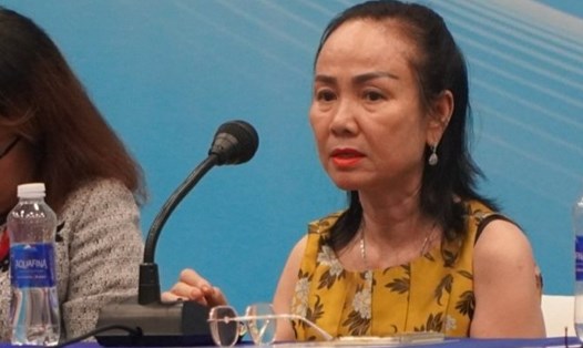 Bà Nguyễn Thị Út Em - Chủ tịch Hội đồng Trường Quốc tế Mỹ. Ảnh: Chân Phúc