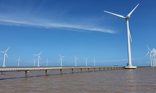 Mục tiêu đến năm 2030, công suất điện gió ngoài khơi đạt 6.000 MW. Ảnh: EVN