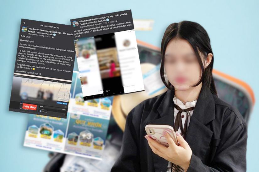 Chị Thuỳ Linh (Hà Nội) - nạn nhân bị lừa mua combo du lịch qua hội nhóm Facebook.