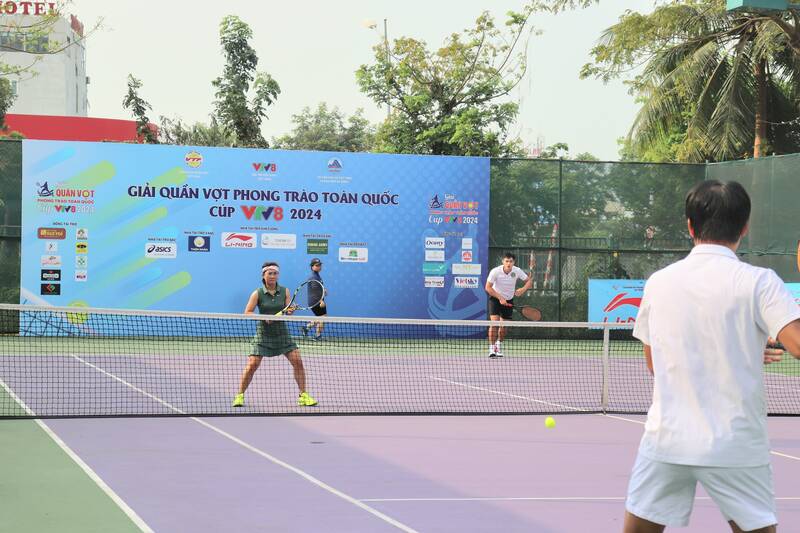 Giải Quần vợt phong trào toàn quốc Cup VTV8 2024 có 6 nội dung thi đấu. Ảnh: Nguyễn Linh