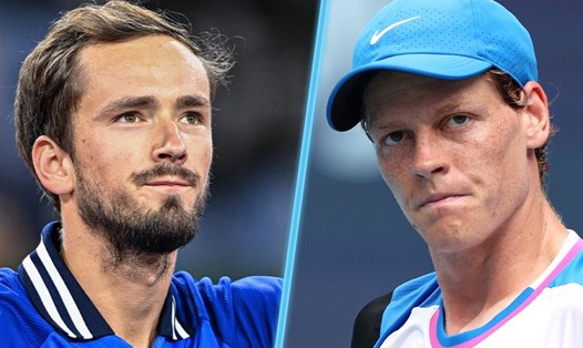 Daniil Medvedev đang dẫn 6-4, nhưng Jannik Sinner thắng 4 trận liên tiếp gần nhất khi 2 tay vợt gặp nhau. Ảnh: Tennis TV