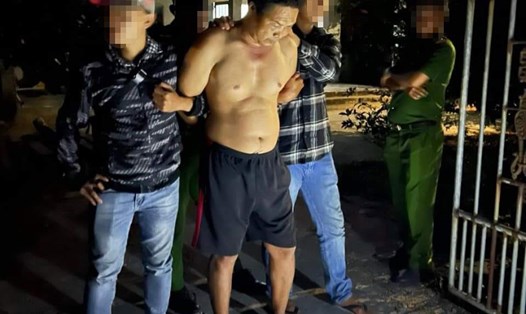 Vũ Văn Xuyên bị bắt giữ ngay trong đêm về hành vi giết người. Ảnh: Công an cung cấp