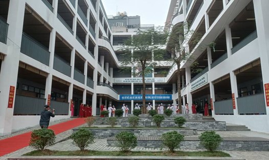 Một góc trường THCS Quảng An (quận Tây Hồ, Hà Nội). Ảnh: Thu Giang 