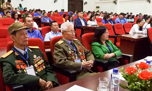 Các đại biểu dự Hội thảo quốc gia phát huy truyền thống 70 năm Chiến thắng Điện Biên Phủ. Ảnh: Văn Thành Chương
