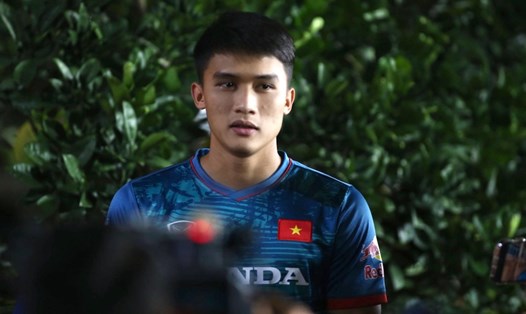 Tiền đạo Võ Nguyên Hoàng không có tên trong danh sách sơ bộ của U23 Việt Nam. Ảnh: Minh Dân