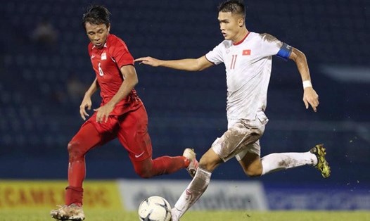 Tiền đạo Nguyên Hoàng vẫn có cơ hội dự vòng chung kết U23 châu Á 2023 cùng U23 Việt Nam. Ảnh: Thanh Vũ