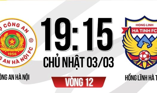 Công an Hà Nội chạm trán Hồng Lĩnh Hà Tĩnh tại vòng 12 V.League. Ảnh: FPT Play