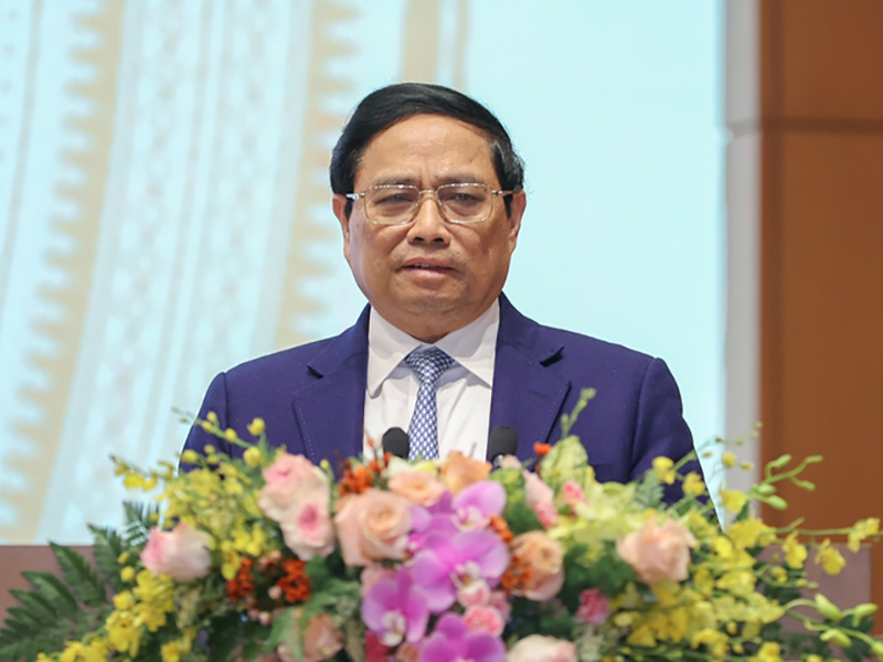 Thủ tướng Chính phủ Phạm Minh Chính phát biểu kết luận. Ảnh: Nhật Bắc