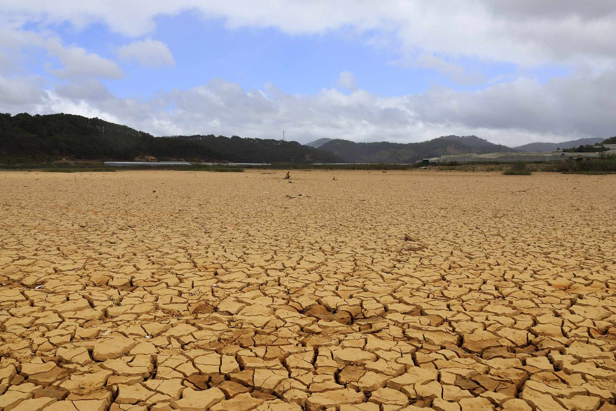 Lãnh đạo Cty CP Cấp thoát nước Lâm Đồng nhận định, mực nước hồ Đan Kia - Suối Vàng đang ở mức báo động - gần với mực nước chết.  