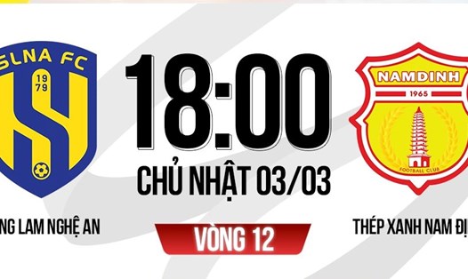 Sông Lam Nghệ An tiếp đón Nam Định tại vòng 12 V.League 2023-2024. Ảnh: FPT Play

