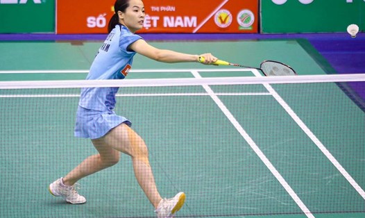 Tay vợt Nguyễn Thùy Linh. Ảnh: Thanh Vũ