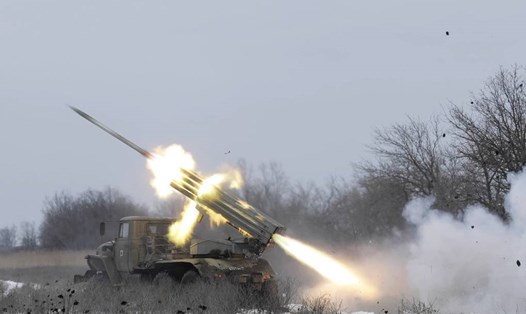 Các lực lượng vũ trang Nga đã tấn công nhân lực và thiết bị của Ukraina. Ảnh: Bộ Quốc phòng Nga