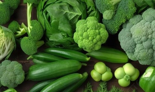 Ăn nhiều rau xanh là một trong những nguyên tắc để giảm mỡ bụng. Ảnh: Sưu tập